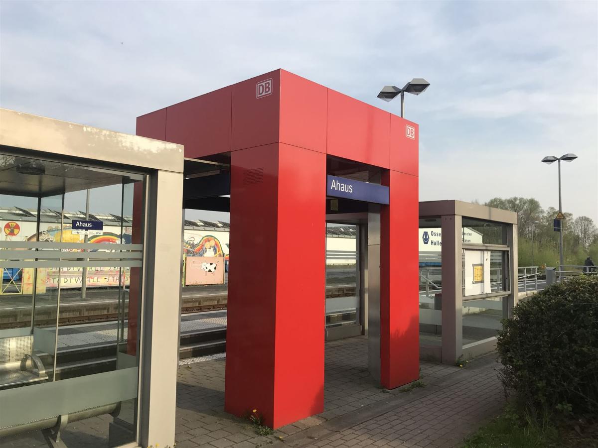 Foto van het station Ahaus.