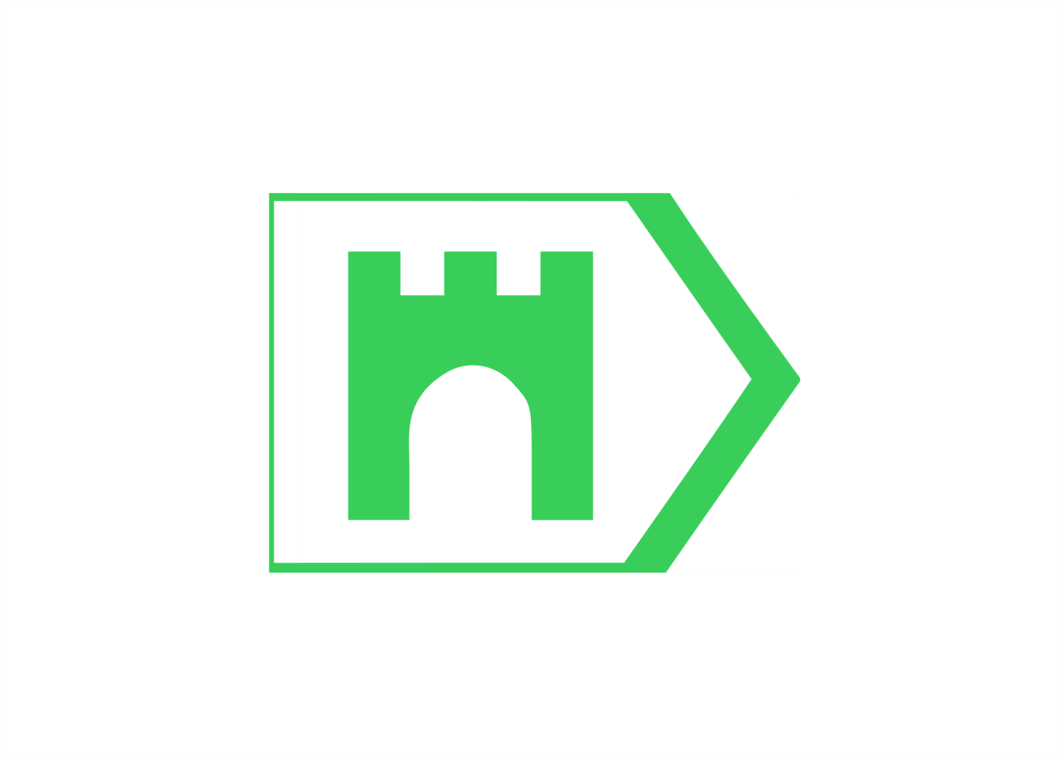 Logo wegbewijzering voor 100 kastelenroute