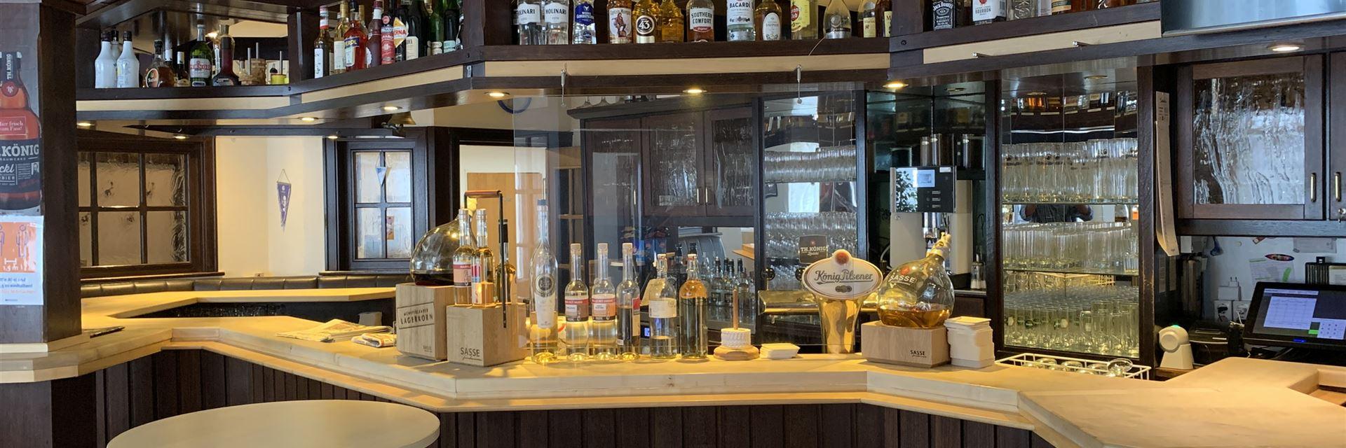 Aanzicht van de bar 